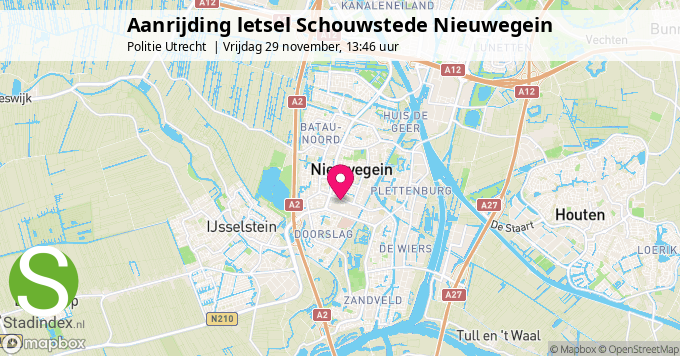 Aanrijding letsel Schouwstede Nieuwegein