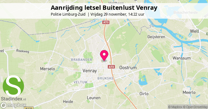 Aanrijding letsel Buitenlust Venray