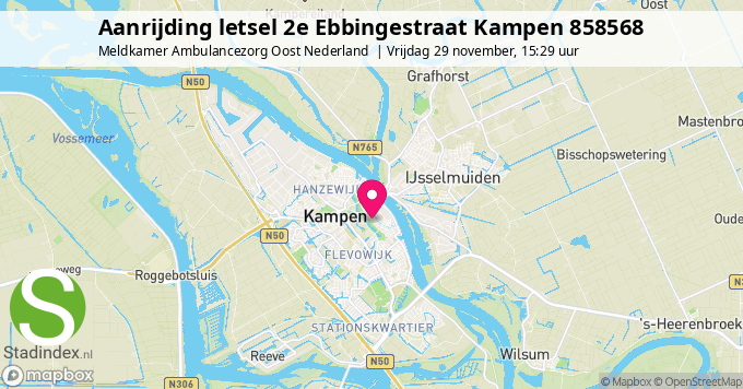 Aanrijding letsel 2e Ebbingestraat Kampen 858568