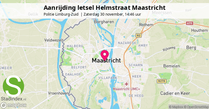 Aanrijding letsel Helmstraat Maastricht