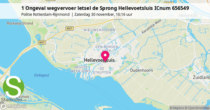 1 Ongeval wegvervoer letsel de Sprong Hellevoetsluis ICnum 656549