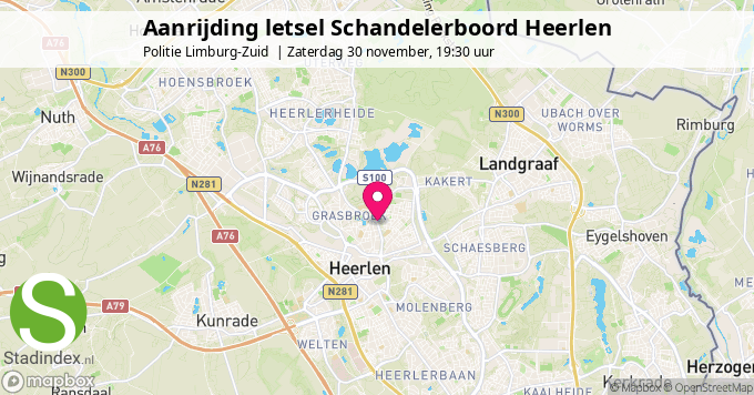 Aanrijding letsel Schandelerboord Heerlen