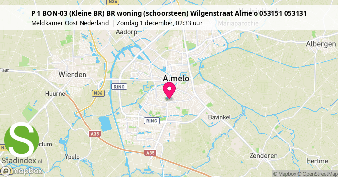 P 1 BON-03 (Kleine BR) BR woning (schoorsteen) Wilgenstraat Almelo 053151 053131