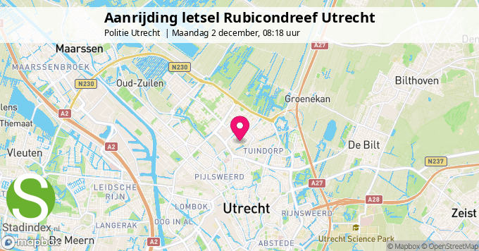 Aanrijding letsel Rubicondreef Utrecht