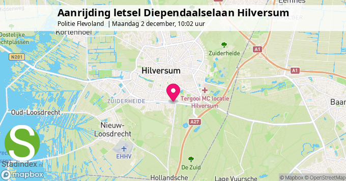 Aanrijding letsel Diependaalselaan Hilversum