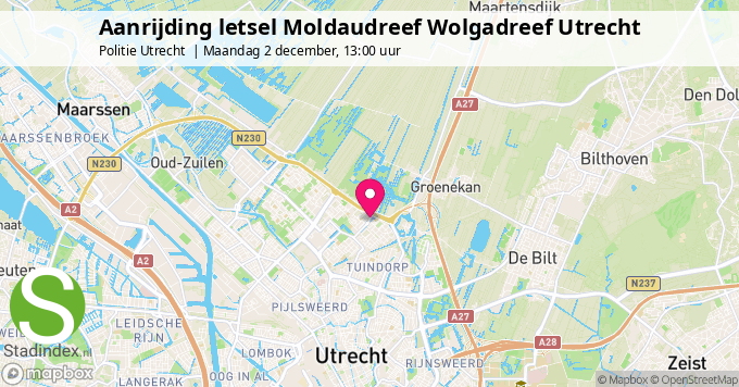 Aanrijding letsel Moldaudreef Wolgadreef Utrecht