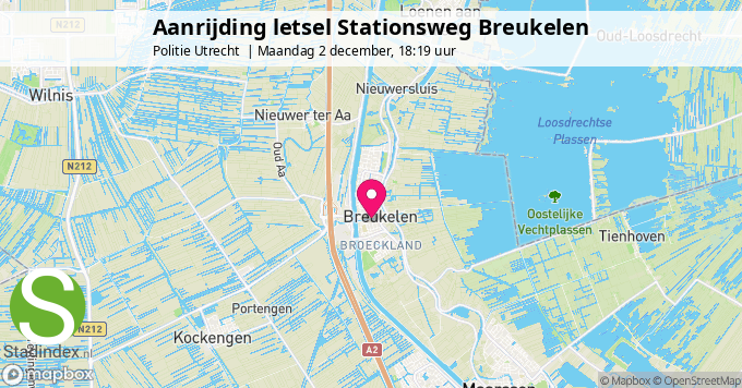 Aanrijding letsel Stationsweg Breukelen