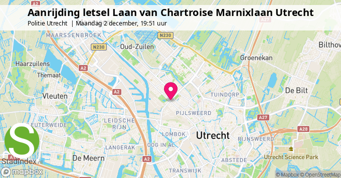 Aanrijding letsel Laan van Chartroise Marnixlaan Utrecht