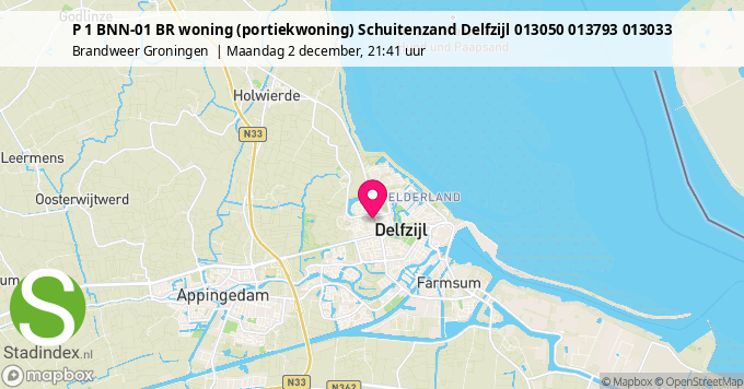 P 1 BNN-01 BR woning (portiekwoning) Schuitenzand Delfzijl 013050 013793 013033