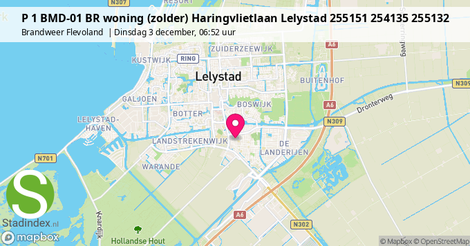 P 1 BMD-01 BR woning (zolder) Haringvlietlaan Lelystad 255151 254135 255132