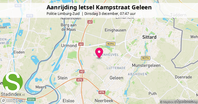 Aanrijding letsel Kampstraat Geleen