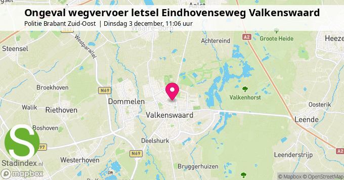 Ongeval wegvervoer letsel Eindhovenseweg Valkenswaard