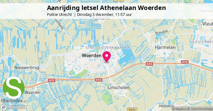 Aanrijding letsel Athenelaan Woerden