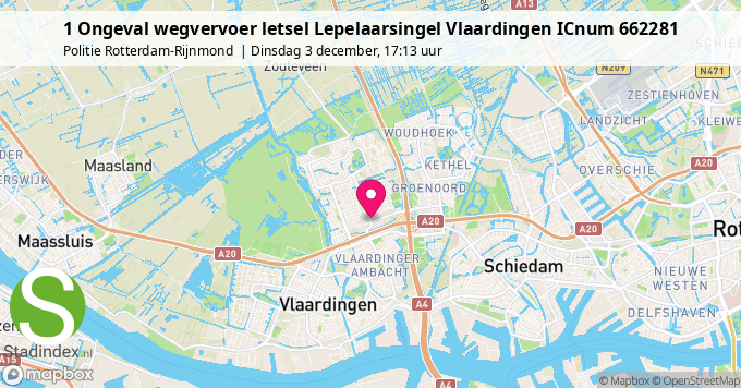 1 Ongeval wegvervoer letsel Lepelaarsingel Vlaardingen ICnum 662281