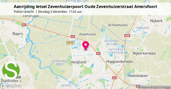 Aanrijding letsel Zevenhuizerpoort Oude Zevenhuizerstraat Amersfoort