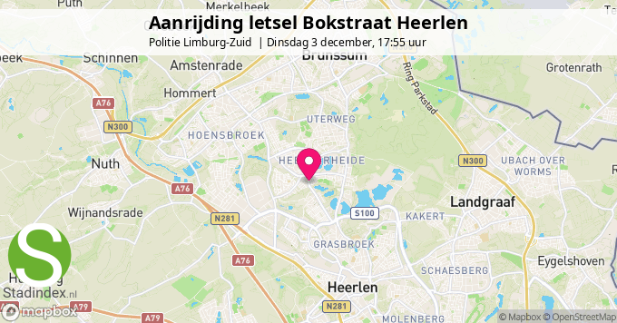 Aanrijding letsel Bokstraat Heerlen