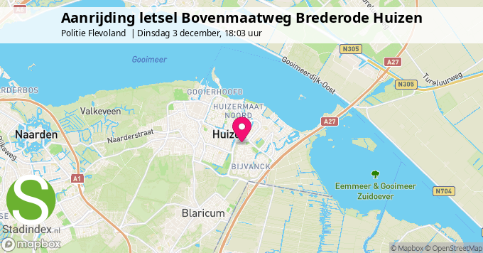 Aanrijding letsel Bovenmaatweg Brederode Huizen