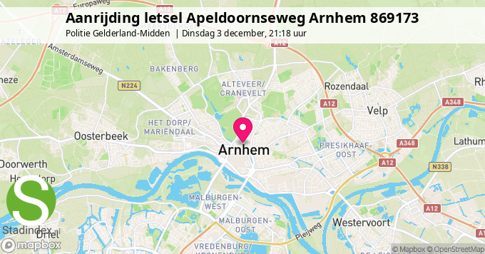 Aanrijding letsel Apeldoornseweg Arnhem 869173