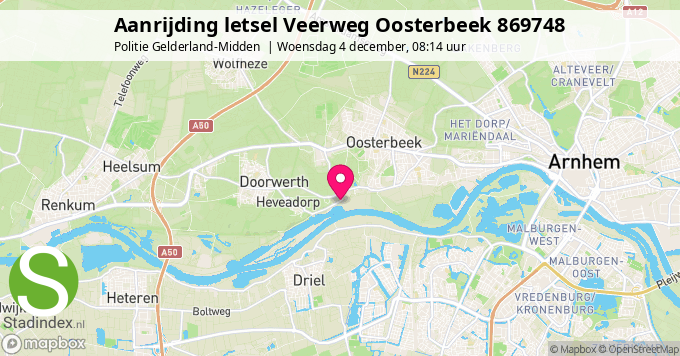 Aanrijding letsel Veerweg Oosterbeek 869748