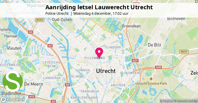 Aanrijding letsel Lauwerecht Utrecht