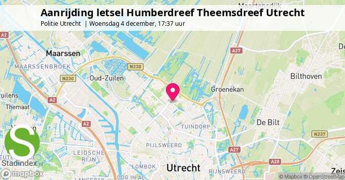 Aanrijding letsel Humberdreef Theemsdreef Utrecht