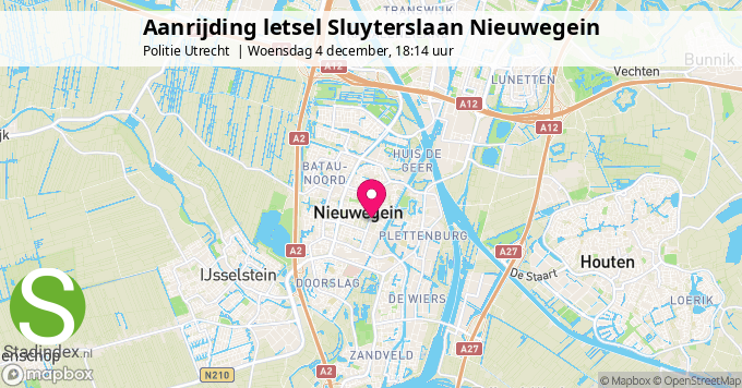 Aanrijding letsel Sluyterslaan Nieuwegein