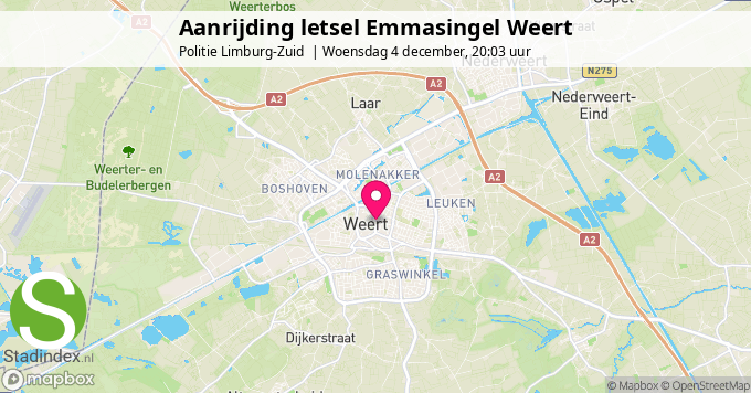 Aanrijding letsel Emmasingel Weert