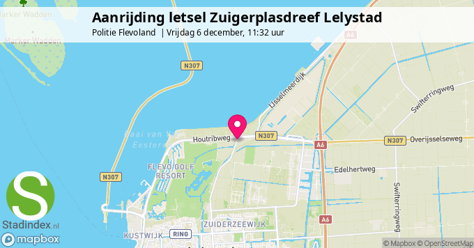 Aanrijding letsel Zuigerplasdreef Lelystad