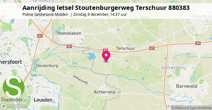 Aanrijding letsel Stoutenburgerweg Terschuur 880383