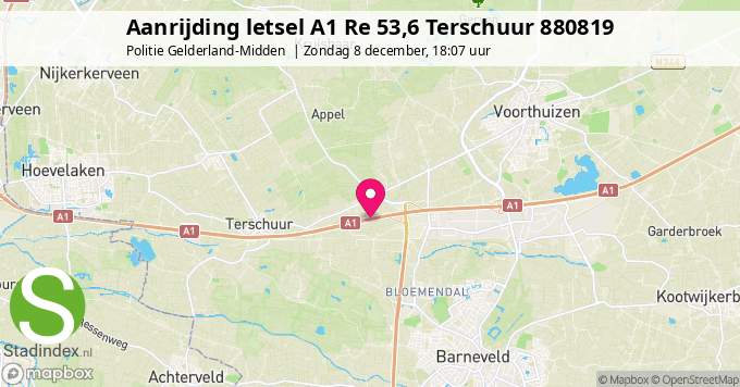 Aanrijding letsel A1 Re 53,6 Terschuur 880819