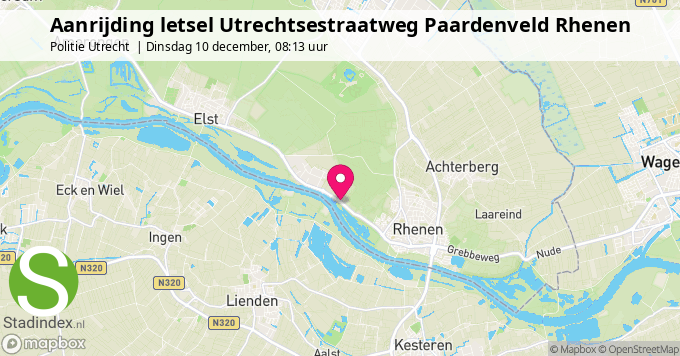 Aanrijding letsel Utrechtsestraatweg Paardenveld Rhenen