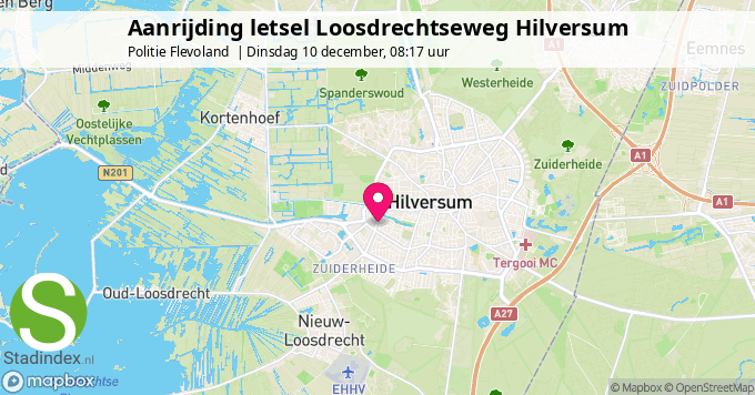 Aanrijding letsel Loosdrechtseweg Hilversum