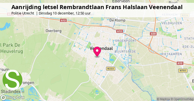 Aanrijding letsel Rembrandtlaan Frans Halslaan Veenendaal