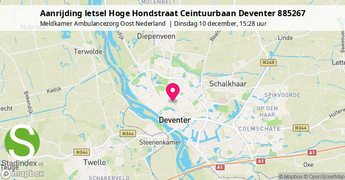 Aanrijding letsel Hoge Hondstraat Ceintuurbaan Deventer 885267