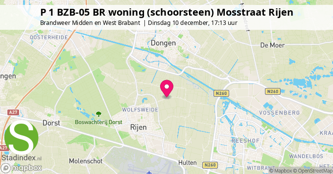 P 1 BZB-05 BR woning (schoorsteen) Mosstraat Rijen