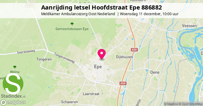 Aanrijding letsel Hoofdstraat Epe 886882