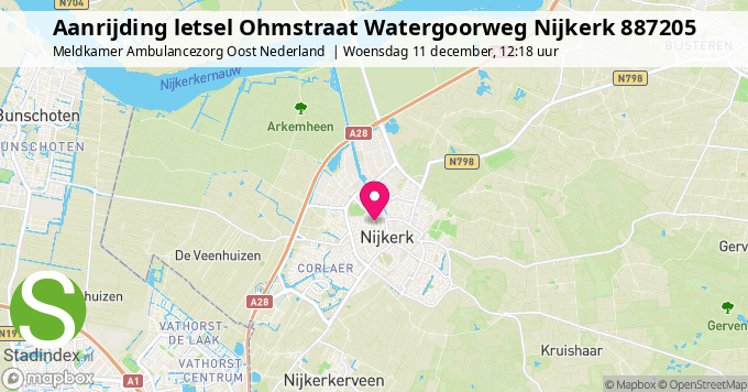 Aanrijding letsel Ohmstraat Watergoorweg Nijkerk 887205