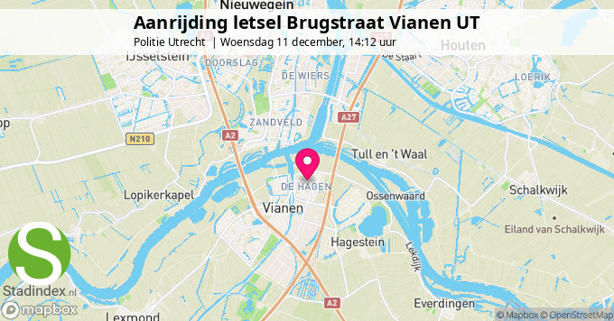 Aanrijding letsel Brugstraat Vianen UT