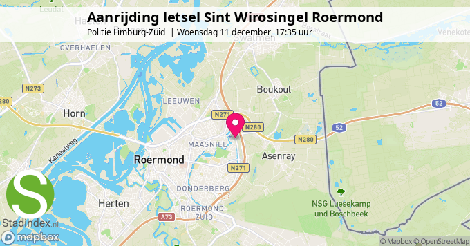 Aanrijding letsel Sint Wirosingel Roermond