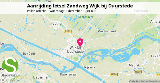 Aanrijding letsel Zandweg Wijk bij Duurstede