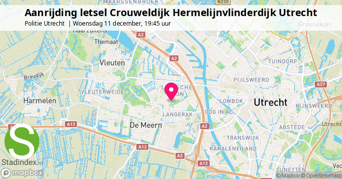 Aanrijding letsel Crouweldijk Hermelijnvlinderdijk Utrecht