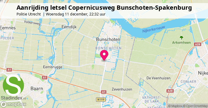 Aanrijding letsel Copernicusweg Bunschoten-Spakenburg