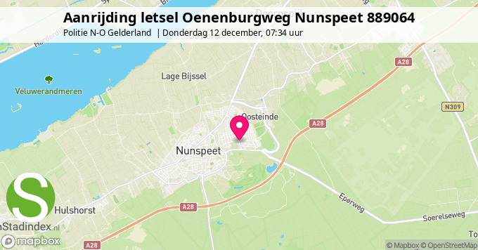 Aanrijding letsel Oenenburgweg Nunspeet 889064