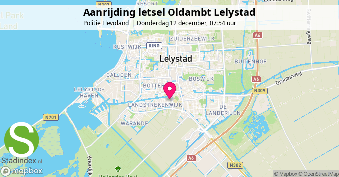 Aanrijding letsel Oldambt Lelystad