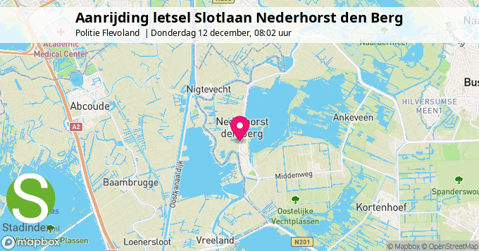 Aanrijding letsel Slotlaan Nederhorst den Berg