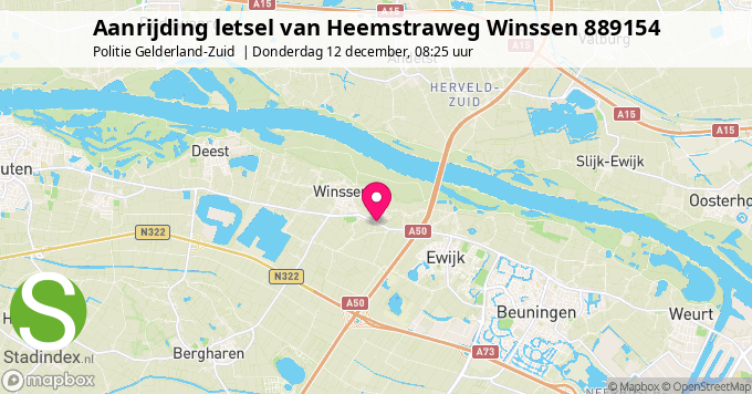 Aanrijding letsel van Heemstraweg Winssen 889154