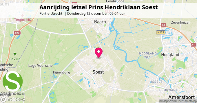 Aanrijding letsel Prins Hendriklaan Soest