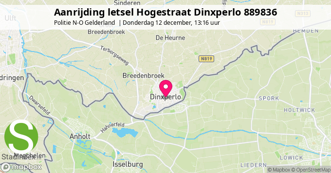 Aanrijding letsel Hogestraat Dinxperlo 889836