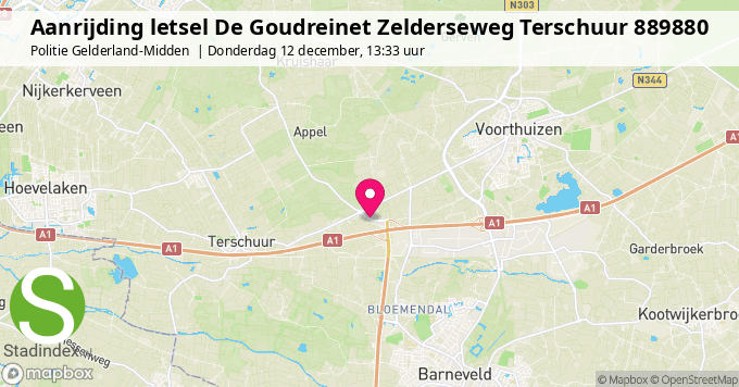 Aanrijding letsel De Goudreinet Zelderseweg Terschuur 889880