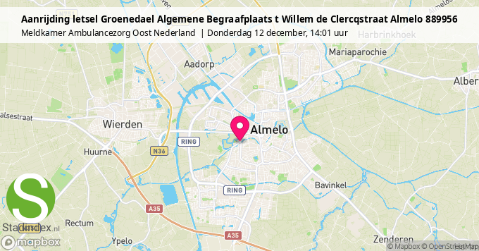 Aanrijding letsel Groenedael Algemene Begraafplaats t Willem de Clercqstraat Almelo 889956